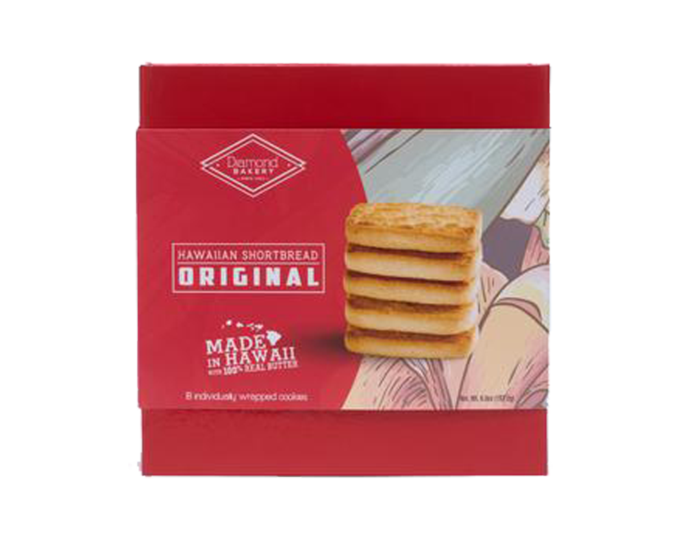 Holiday Special - Hawaiian Shortbread Cookies Red Gift Box, Original (6.6oz)