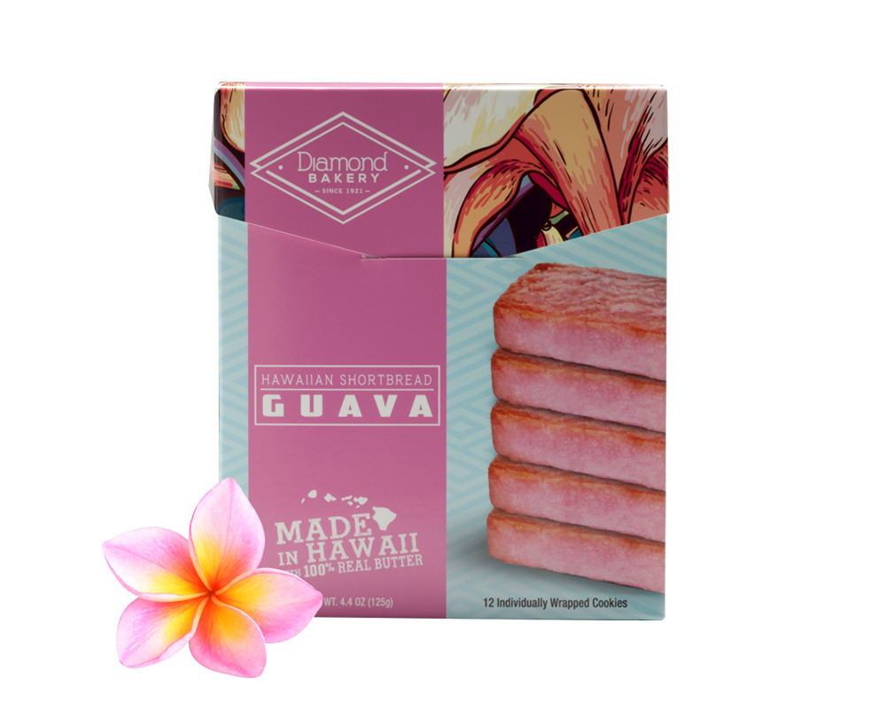 Hawaiian Shortbread Cookies, Guava (4.4oz) - Mad Press Coffee Co.